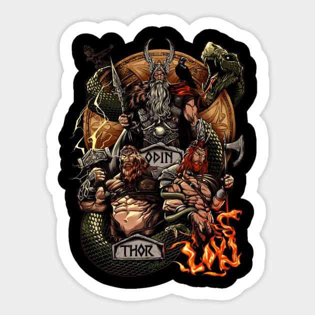 Norse Mythology Sticker by RedBug01